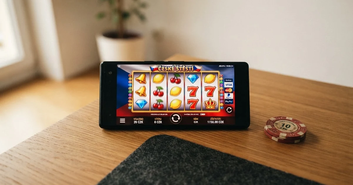 Rozhraní online casina s nabídkou platebních metod a zvýrazněnou minimální částkou vkladu