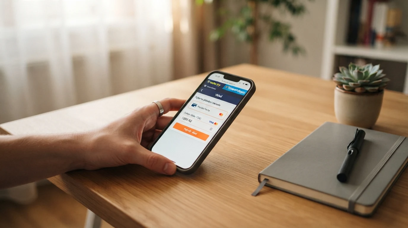 Prostředí online casina s otevřenou pokladnou a vybranou metodou Mastercard, na obrazovce pole pro zadání částky vkladu