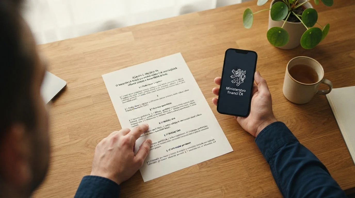 Úřední znak České republiky a text zákona o hazardních hrách – symbol právní ochrany hráče v CZ online casinu
