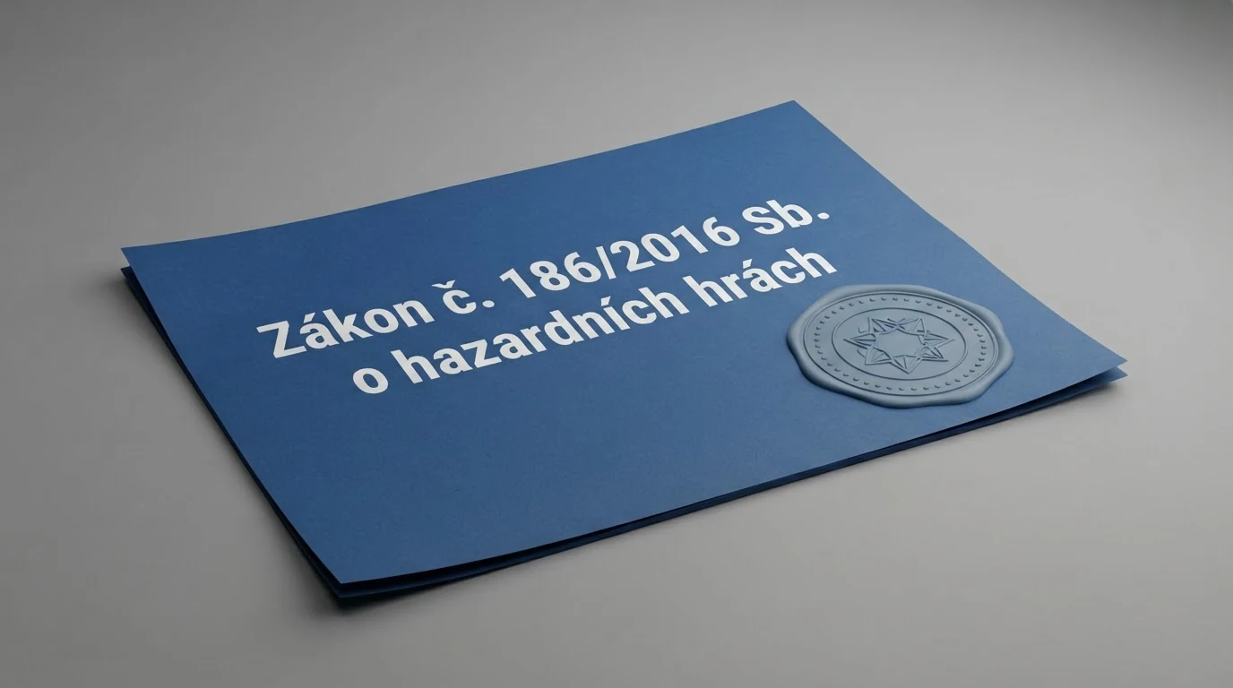 Paragraf zákona o hazardních hrách vedle úředního razítka Ministerstva financí ČR